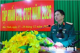 Khai mạc tập huấn công tác Đảng, công tác chính trị năm 2026